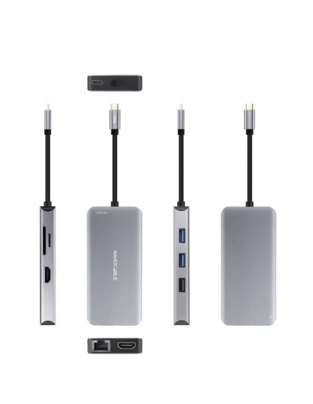 MINI DOCK  3X USB 3.0, X2 HDMI , RJ45, TF, SD, USB TYPE C PN: 10.16.1009 EAN: 8433281014336