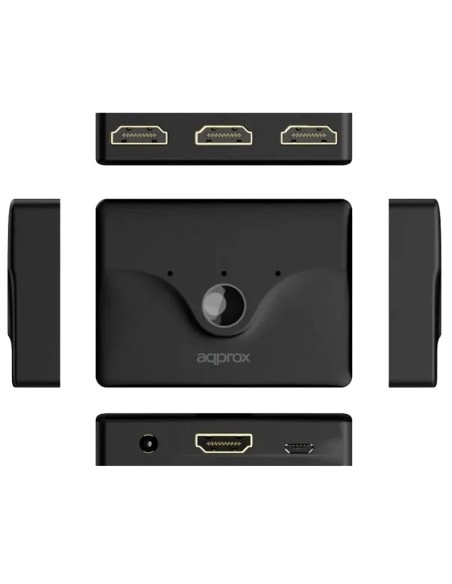 DATA SWITCH 3 HDMI 4K CONTROL  REMOTO APPROX PN: APPC29V3 EAN: 8435099529682