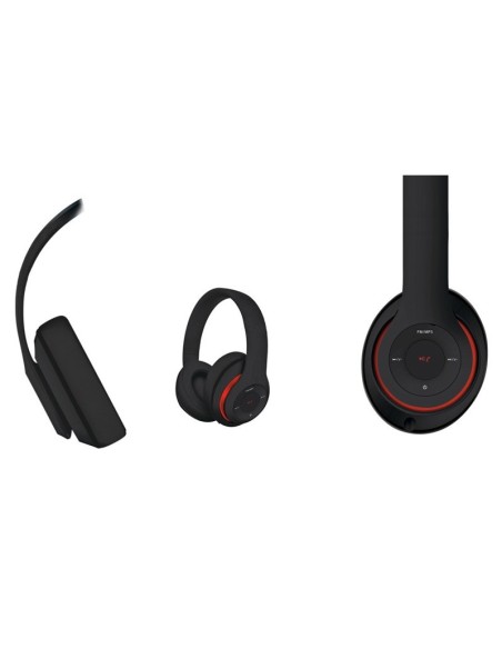 AURI + MIC BT FREESTYLE OMEGA  FH0916 NEGRO Y ROJO PN: FH0916B EAN: 5907595436816
