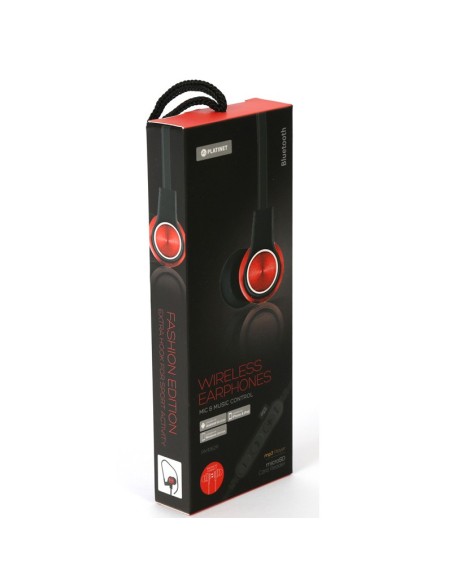 AURI + MIC BT + LECTOR TARJET   IN EAR NEGRO/ROJO PN: PM1062R EAN: 5907595444750