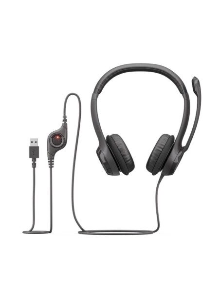 AURI + MIC USB   1.9M LOGITECH H390 CASCOS NEGRO PN: 981-000406 EAN: 5099206030015