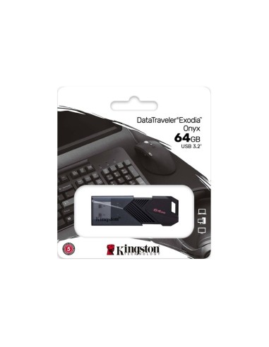 MEMORIA USB 3.2  64GB KINGSTON EXODIA ONYX PN:...