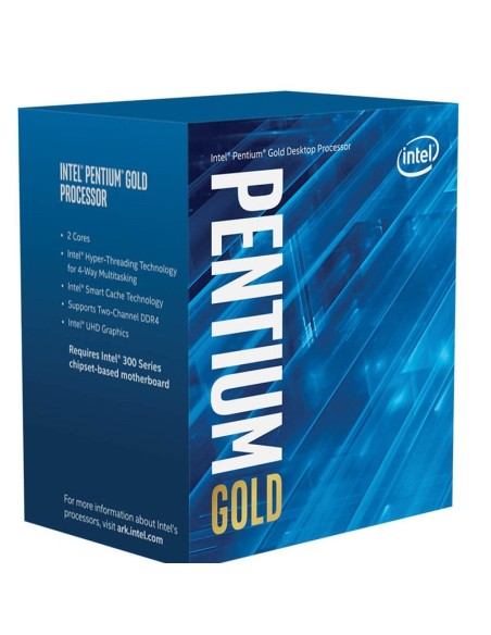 CPU INTEL S-1200    G6400      4.0GHZ GOLD BOX CON VENTILADOR PN: BX80701G6400 EAN: 5032037187053