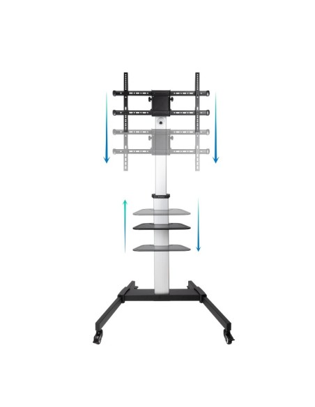 SOPORTE SUELO VESA 37-86" TOOQ "HERA" CON RUEDAS HORIZ/VERTI PN: FS1886M-B EAN: 8433281013773