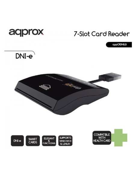 LECTOR EXT. APPROX DNIE NEGRO PN: APPCRDNILBV2 EAN: 8435099519737