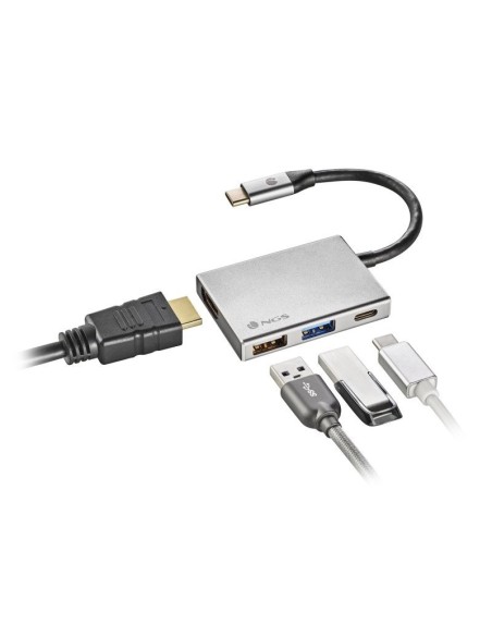 CONVERSOR USB TYPE C A HDMI 4K 10CM PN: WONDERDOCK4 EAN: 8435430620504