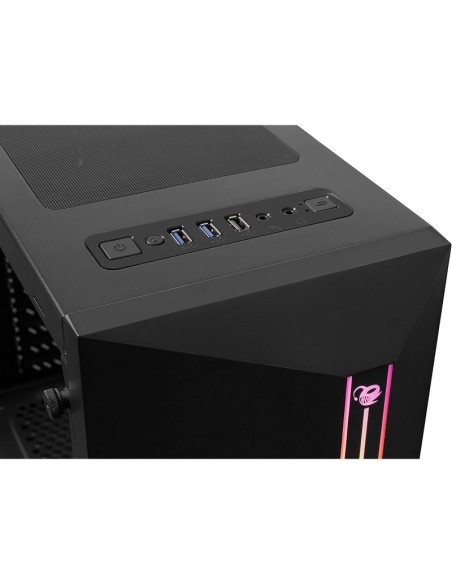 CAJA GAMING GDC200 RGB NEGRA   LATERAL CRISTAL TEMPLADO PN: COO-DGC-A200-0 EAN: 8436556146930