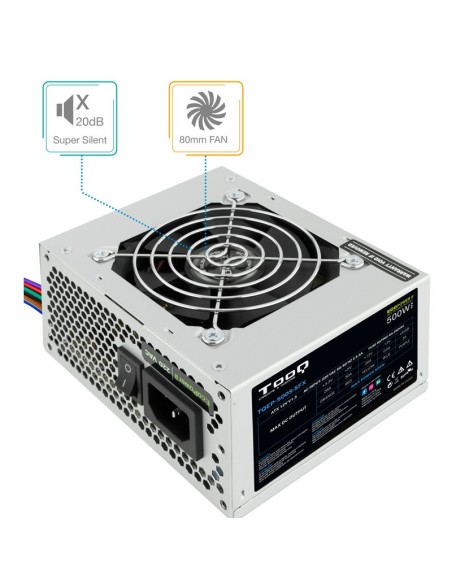 FUENTE  500W/20A SFX MICRO ATX  TOOQ PN: TQEP-500S-SFX EAN: 8433281007376