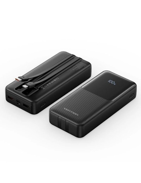 POWERBANK 20000 MAH VENTION    22.5W LED DISPLAY NEGRO PN: FHPB0 EAN: 6922794784659