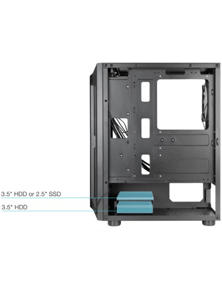 CAJA SEMITORRE ATX TOOQ        RAGNAROK NEGRA PN: TQGCC101-B EAN: 8433281013568