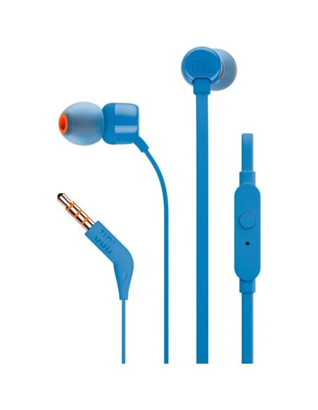 AURI + MIC 3.5MM JBL TUNE 110  AZUL PN: JBLT110BLU EAN: 6925281918940