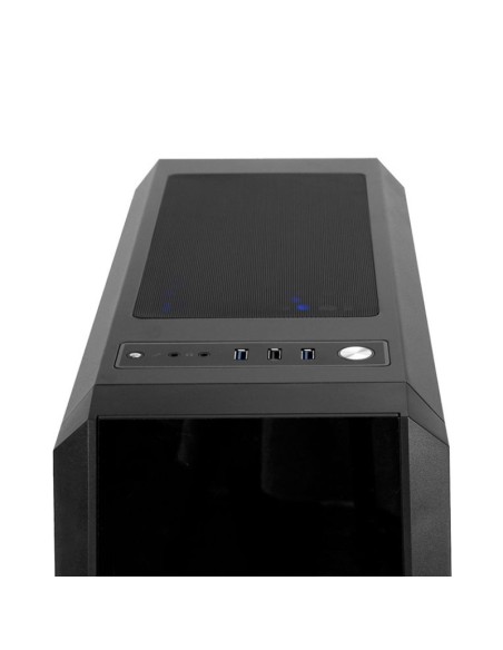 CAJA GAMING CHIEFTEC SCORPION  II RGB NEGRA CRISTAL TEMP PN: GL-02B-OP EAN: 0753263075741