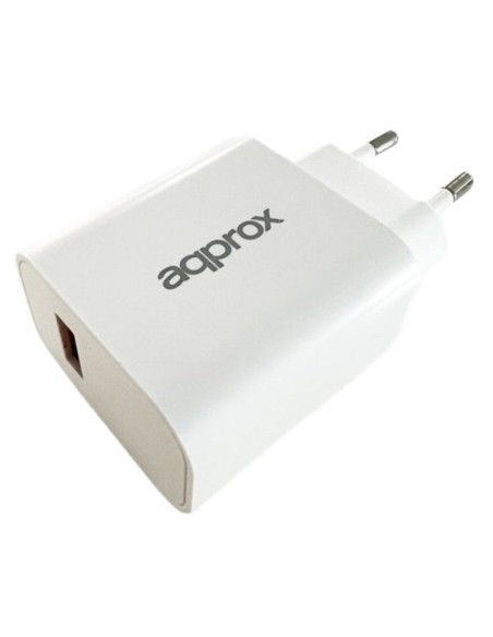 CARGADOR 5V ENCHUFE APPROX 18W CON CABLE TYPE C BLANCO PN: APPUSBWALL18 EAN: 8435099531722