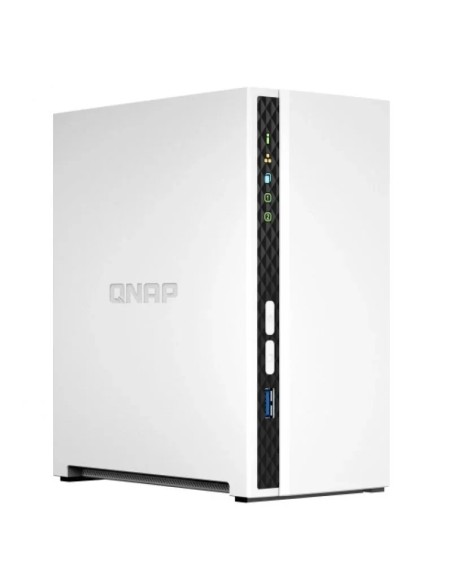CAJA NAS QNAP TS-233 2GB DDR4  BLANCO 2X BAHIAS 3.5"-2.5" PN: TS-233 EAN: 4711103080597