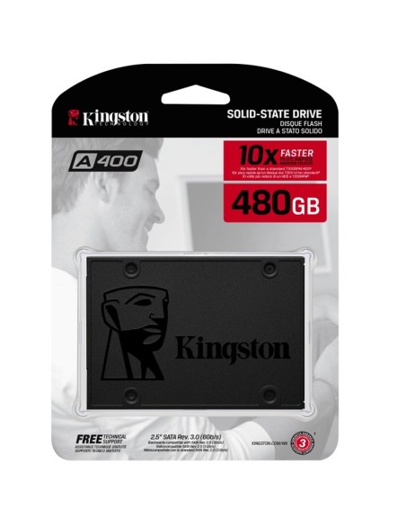DISCO SSD 480GB KINGSTON       SATA3 SA400S37 PN: SA400S37/480G EAN: 740617263442