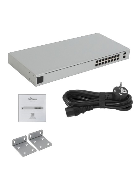 SWITCH GIGA 16PTOS UBIQUITI    UNIFI USW-16-POE RACKMOUNT PN: USW-16-POE EAN: 817882028547