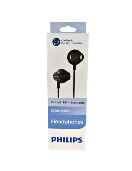 AURICULAR 3.5MM 1.2M PHILIPS   NEGRO TAUE100BK/00 PN: TAUE100BK/00 EAN: 4895229100558