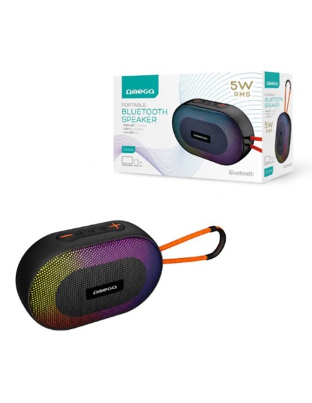 ALTAVOZ BT OMEGA OGQ101        5W RMS PORTABLE PN: OGQ101 EAN: 5907595461528