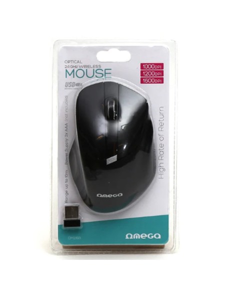 RATON WIRELESS OMEGA 1600DPI   OM216B NEGRO PN: OM216B EAN: 5907595458603