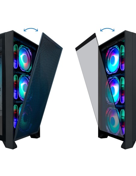 CAJA GAMING ATX GE2000 DUALVIE W ARGB NEGRO COOLBOX PN: COO-CHA-GE2000-0 EAN: 8436624420955