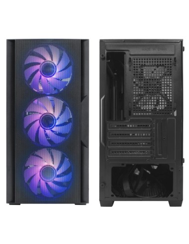 CAJA GAMING MATX GM220 FUSION  MESH NEGRO SIN...