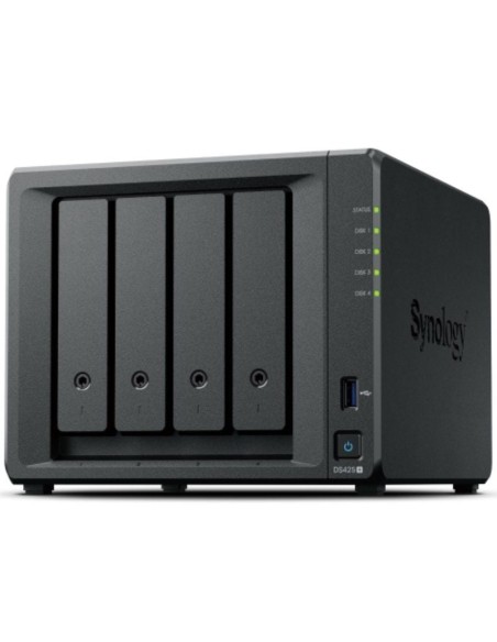 CAJA NAS DS425+ SYNOLOGY 4 BAY X4 3.5"/2.5" 6GB DDR4 PN: DS425+ EAN: 4711174725991