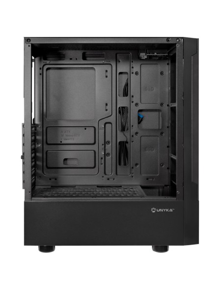 CAJA MICRO ATX UNYKA AERO C35  NEGRO PN: UK52135 EAN: 8436617921346