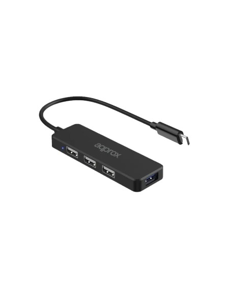 HUB 4 PTOS USB 3.2 APPROX      CONEXION USB TYPE C PN: APPC54V2 EAN: 8435099534181