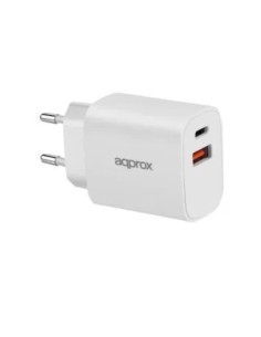 CARGADOR 20W ENCHUFE APPROX 1X USB A, X1 USB TYPE C...