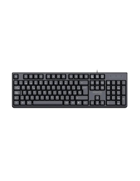 TECLADO USB APPROX APPMX205    NEGRO PN: APPMX205 EAN: 8435099535256
