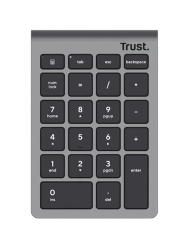 TECLADO WIRE NUMERICO TRUST    XALAS PLATA PN:...