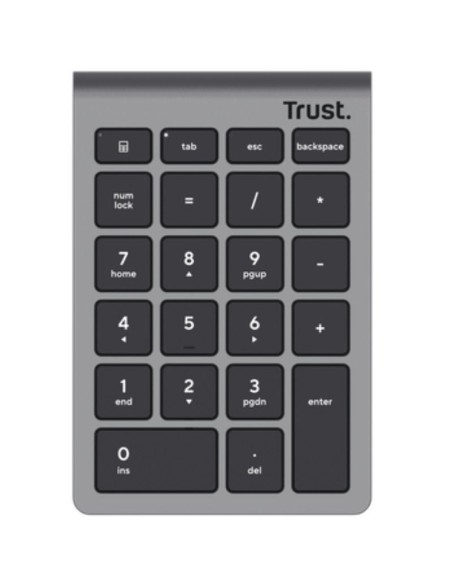 TECLADO WIRE NUMERICO TRUST    XALAS PLATA PN: 25709 EAN: 8713439257090