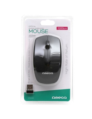 RATON WIRELESS OMEGA 1200DPI   OM229B NEGRO PN:...