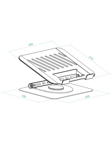 SOPORTE PORTATIL VESA HASTA 17 " PN: PH-DAFNE-S...