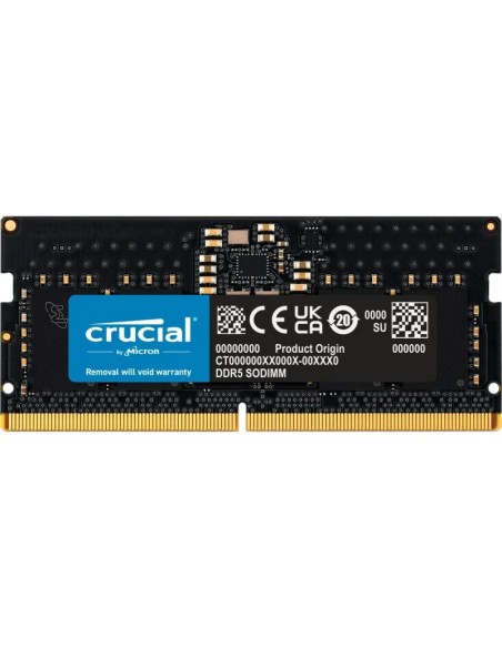 SODIMM DDR5  8GB/4800 CRUCIAL  CL40 PN: CT8G48C40S5 EAN: 649528906519    