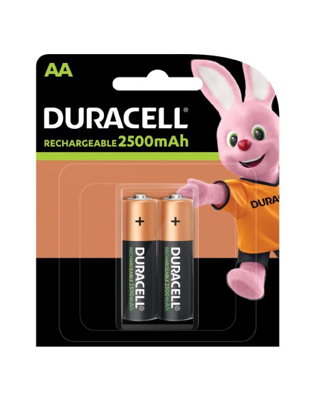 PILAS AA  2 UNDS DURACELL RECA RGABLES 2500MAH PN: HR6/DX1500 EAN: 5000394056978   