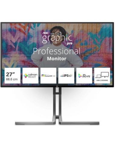 MONITOR   27" AOC U27U3CV LED  IPS ULTRAHD 4K...