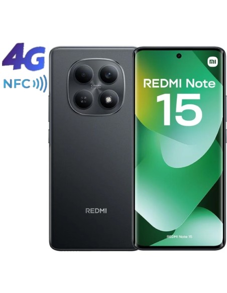 SMARTPHONE 6.7" XIAOMI REDMI   NOTE 15 8GB 128GB 4G NFC NEGRO PN: REDMI NOTE15 8-1 EAN: 6932554476250   