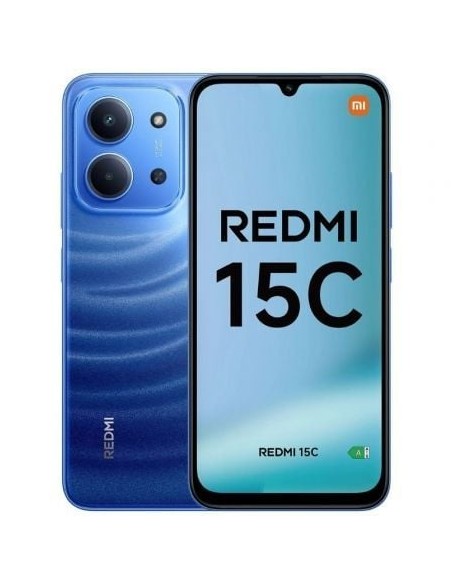 SMARTPHONE XIAOMI REDMI 15C 4G B/ 128GB/ 6.9"/ AZUL PN: MZB0LBTEU EAN: 6932554455392   