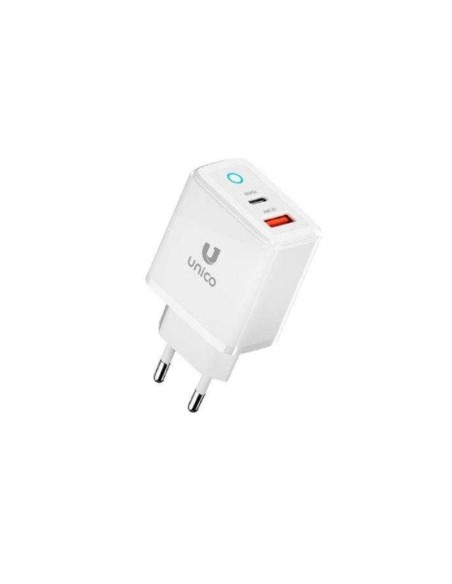 CARGADOR  5V ENCHUFE 1X USB C  1X USB A 45W BLANCO PN: IDWAG EAN: 8435719616945   
