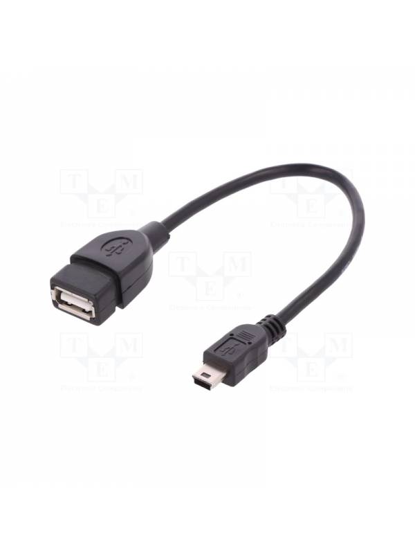 CABLE USB A HEMBRA A MINI USB  M 0.2 M PN: USB AH A MINI M EAN: 1000000000530