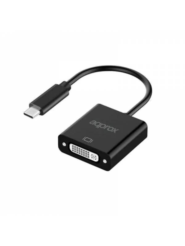 CABLE USB TYPE-C A DVI H APPRO X NEGRO PN: APPC51 EAN: 8435099531531