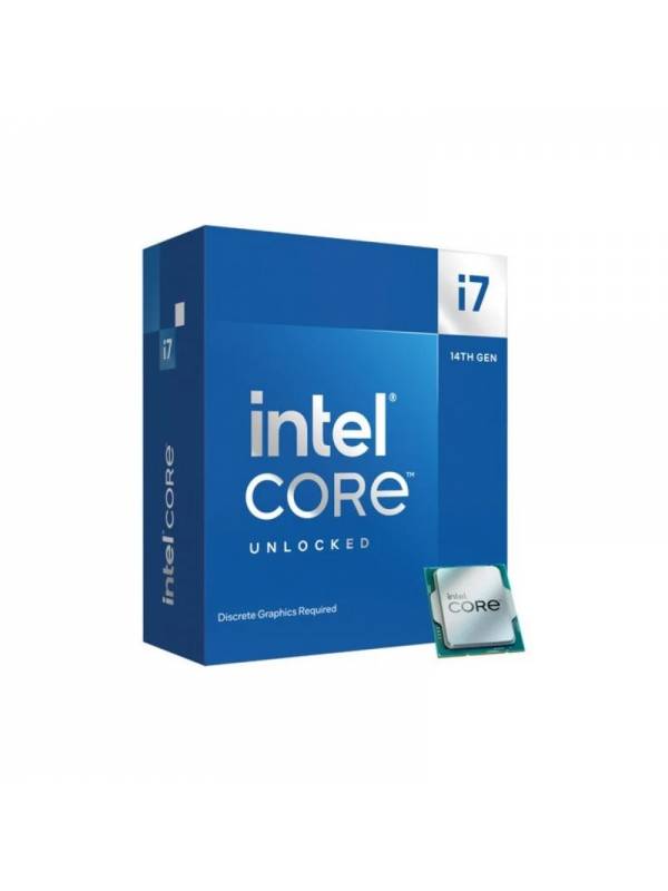 CPU INTEL S-1700 CORE I7-14700 KF 3.4GHZ BOX SIN VENTILADOR PN: BX8071514700KF EAN: 5032037278508