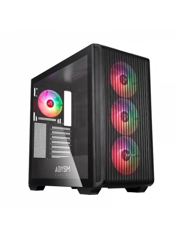 CAJA GAMING DANUBE KAMP BX300  ATX ABYSM NEGRA SIN FUENTE PN: AB123012 EAN: 6974560223343