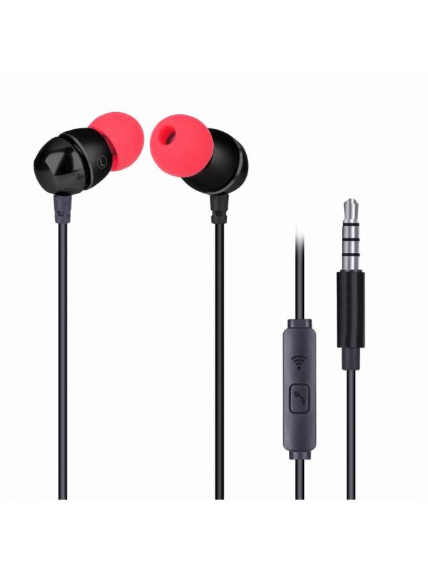 AURI + MIC 3.5MM PHOENIX URBAN V90+ NEGRO Y ROJO PN: PHURBANV90+ EAN: 8436583232064