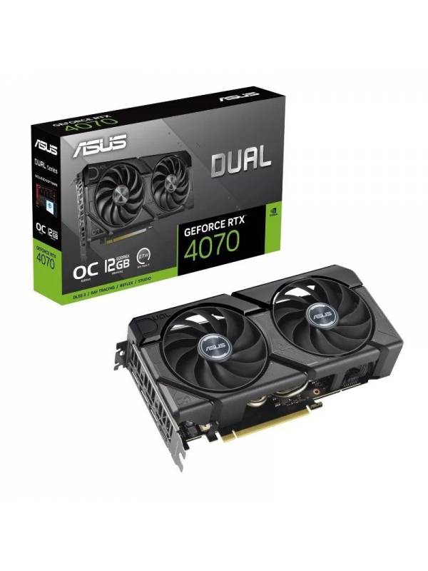 VGA RTX4070   12GB GDDR6X ASUS DUAL OC EDITION PN: 90YV0J15-M0NA00 EAN: 4711387432006