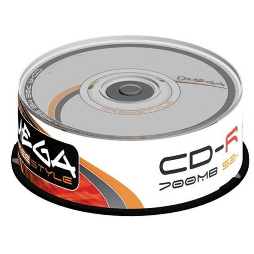 CD OMEGA     25 UNDS 52X 700MB -R