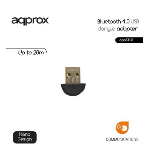 ADAPT. BLUETOOTH USB APPROX    V 4.0 NEGRO