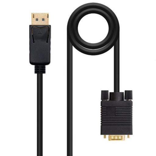 CABLE DP A VGA, DP/M-VGA/M 2M  NEGRO PN: 10.15.4402 EAN: 8433281008670