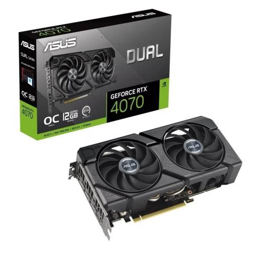 VGA RTX4070   12GB GDDR6X ASUS DUAL OC EDITION PN: 90YV0J15-M0NA00 EAN: 4711387432006